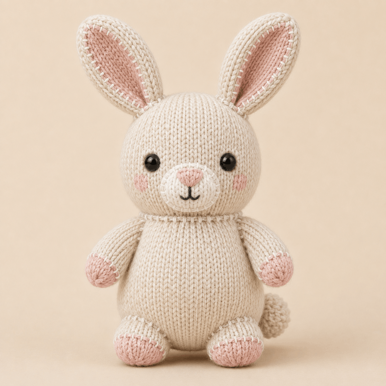 Petal Bunny Knitting Pattern – Free Plushie PDF