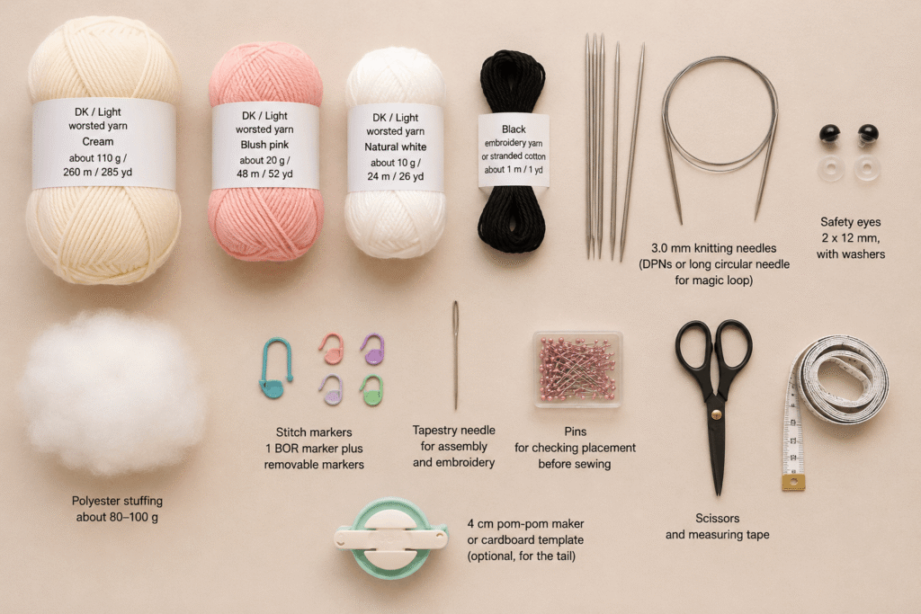 petal-bunny-knitting-pattern-materials