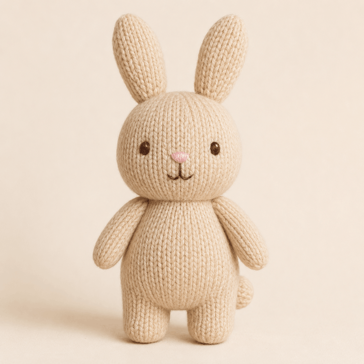 Pip the Cream Bunny – Cream Bunny Knitting Pattern PDF