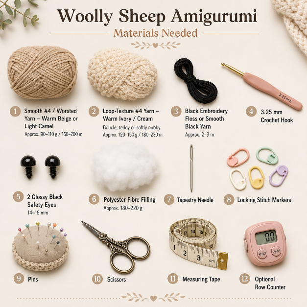 crochet-sheep-pattern-woolly-sheep-amigurumi-materials