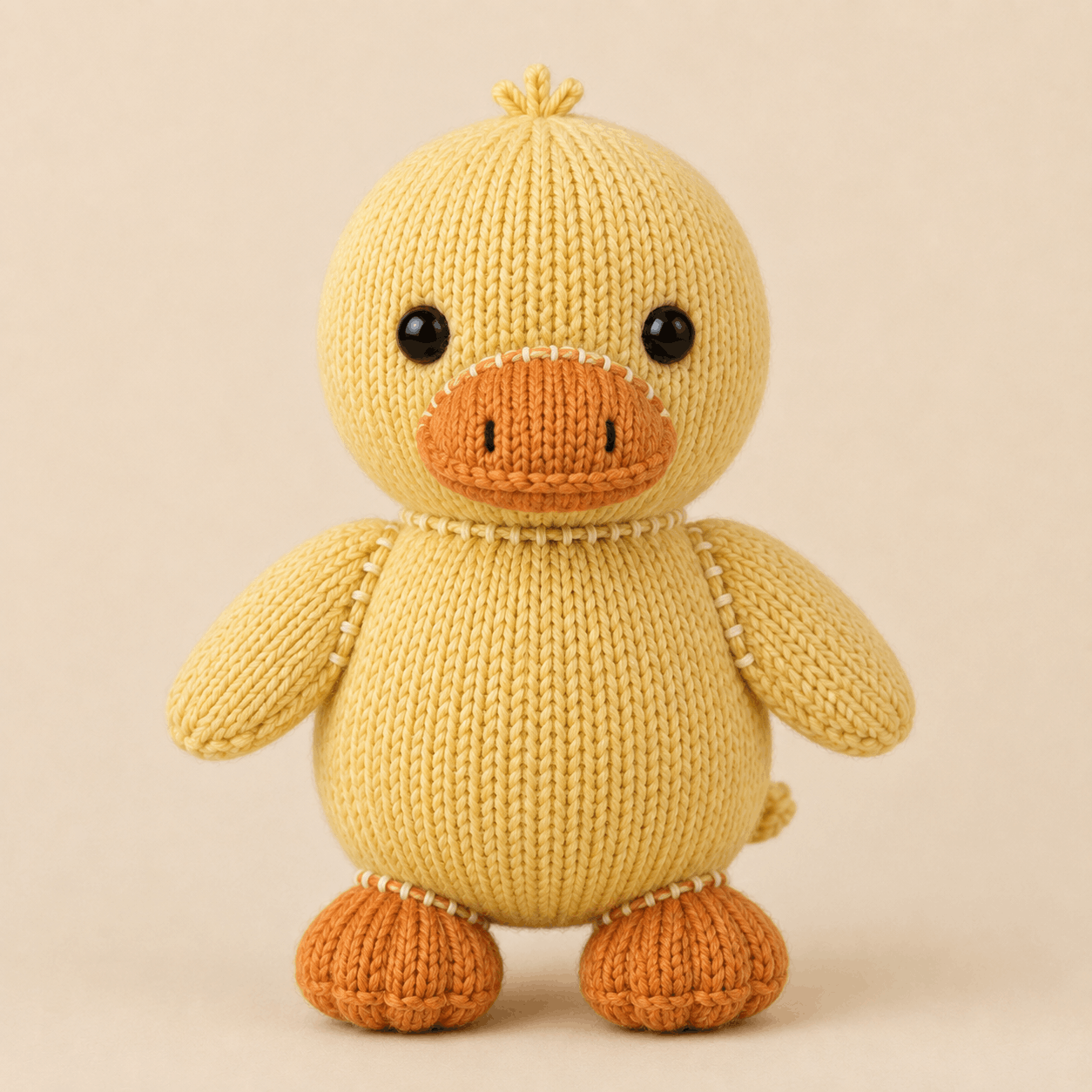 Sunny Duck Plushie Knitting Pattern – Free PDF Guide