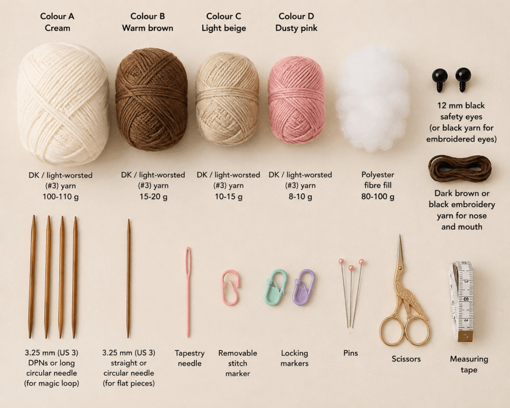 lamb-knitting-pattern-maisie-plushie-materials