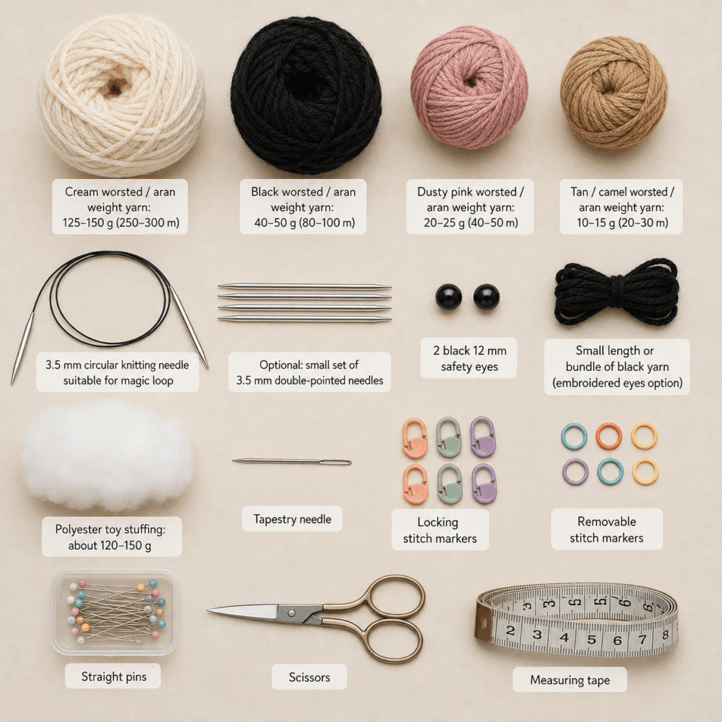 patchwork-cow-knitting-pattern-mabel-plushie-materials