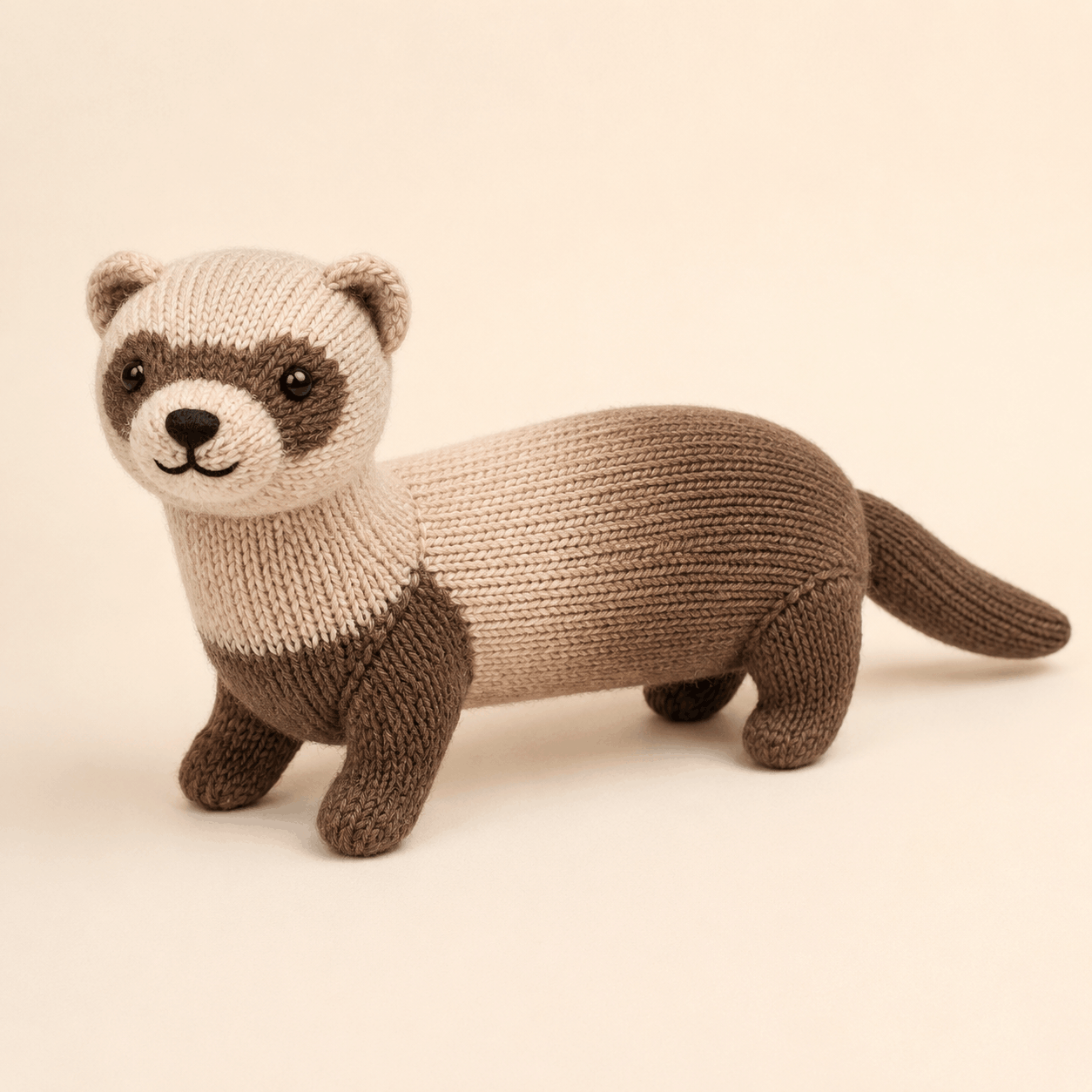 Pippin the Little Ferret Knitting Pattern – Plushie PDF