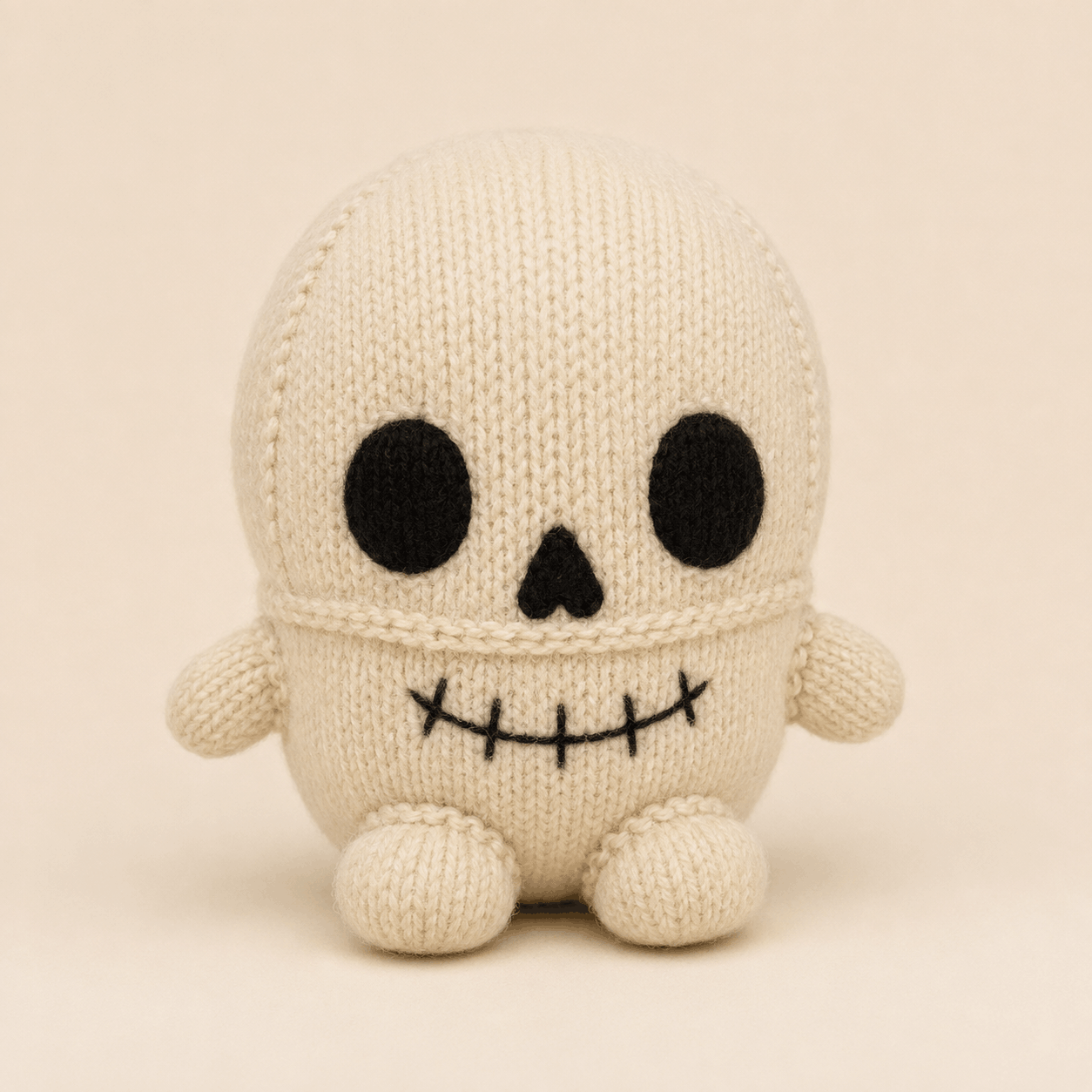 How to Make Skelly – Skull Plush Knitting Pattern PDF