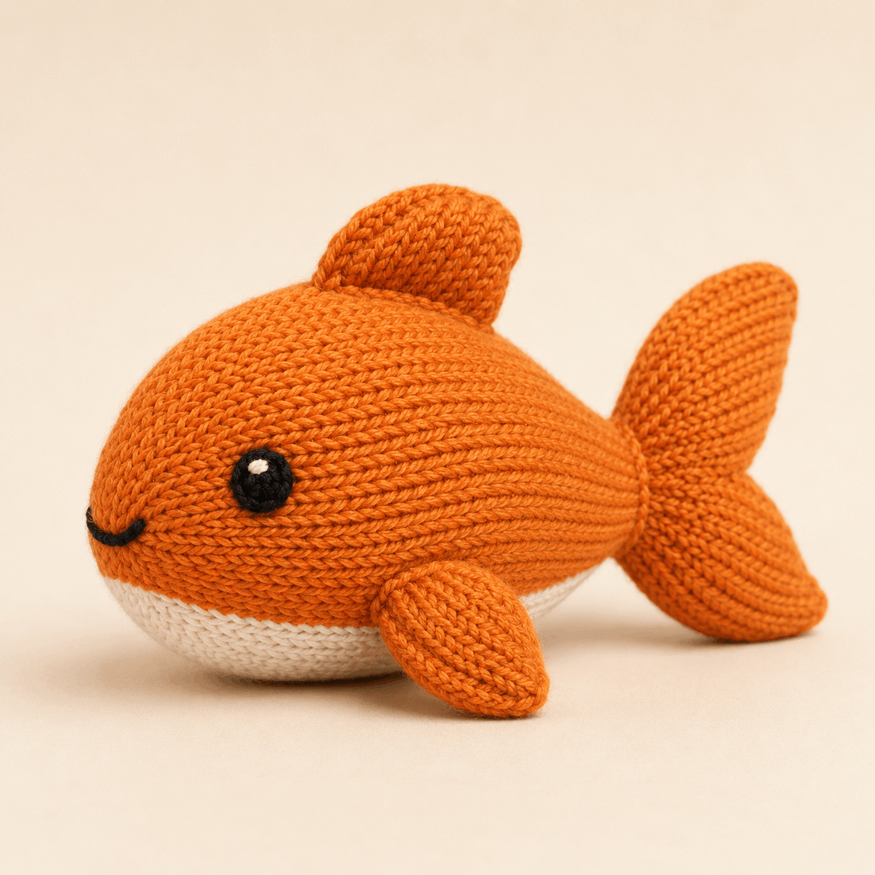 Clementine the Smiling Fish – Knitted Fish Pattern PDF