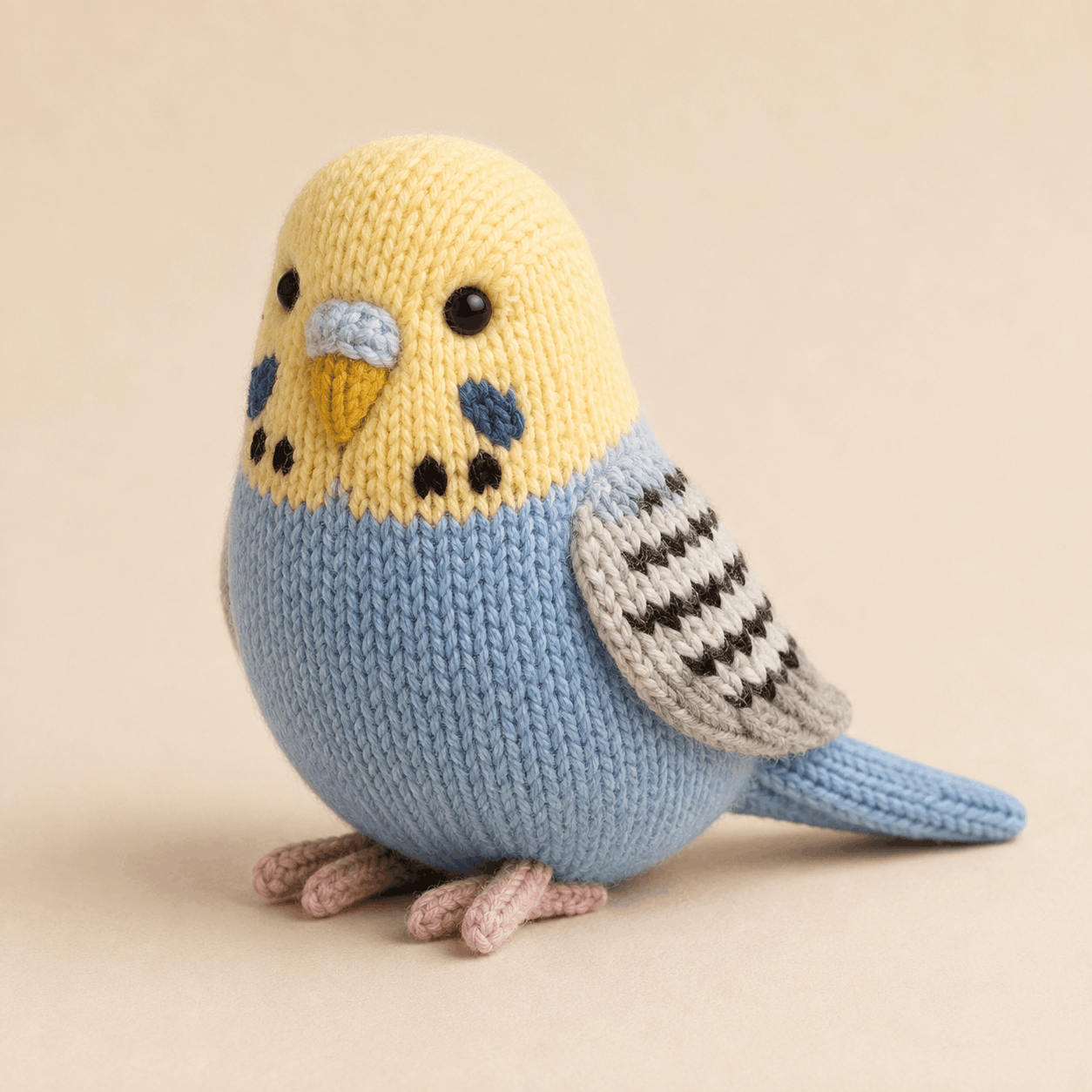 Sunny the Little Budgie Knitting Pattern – Plushie PDF
